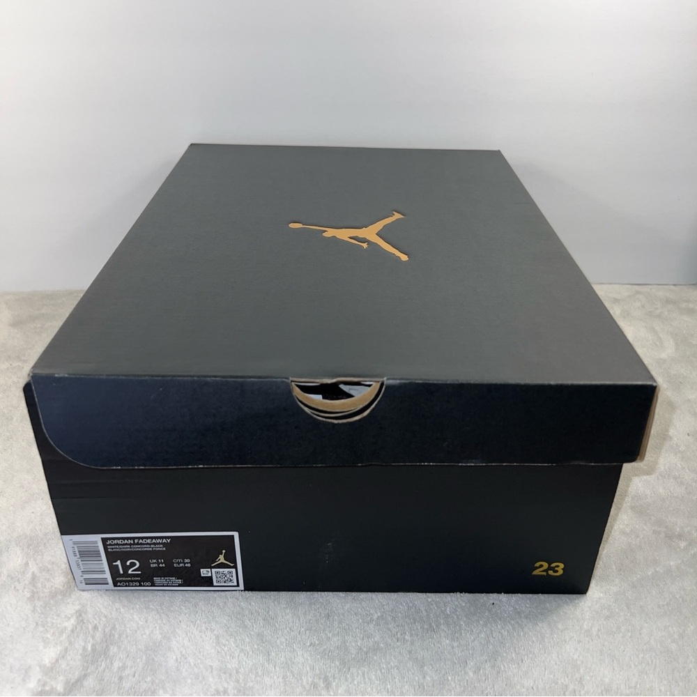 Air Jordan Fadeaway "White/ Black Concord" "BRAND NEW" men size 12 - Picture 11 of 12
